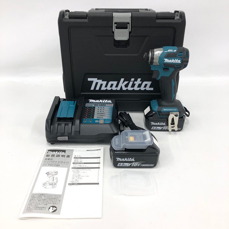 makita マキタ 充電式インパクトドライバ TD173D バッテリー チャージャー 付属品付き 通電〇【DKAD6038】拍卖
