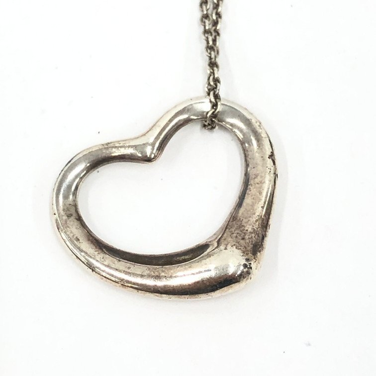 TIFFANY&Co. ティファニー オープンハートネックレス 925刻印あり 総重量9.57g【DKAE3093】拍卖