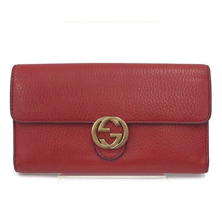 GUCCI グッチ インターロッキングG レザー長財布 598166・525040 【DKAE3031】拍卖