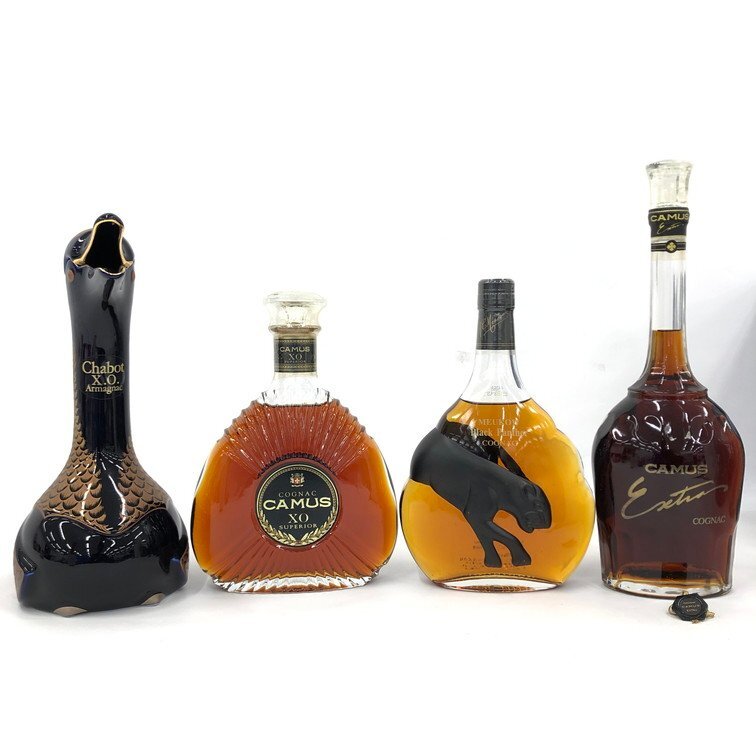 Chabot シャボー / CAMUS カミュ / Meukow ミュコー ブランデー 4本おまとめ 700ml 40% 未開栓 国外酒【DKAE9042】拍卖