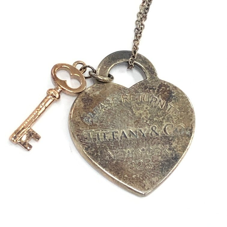 Tiffany & Co. ティファニー AG925 リターントゥハート キー ネックレス 総重量7.04g 保管袋付き【DKAI5067】拍卖