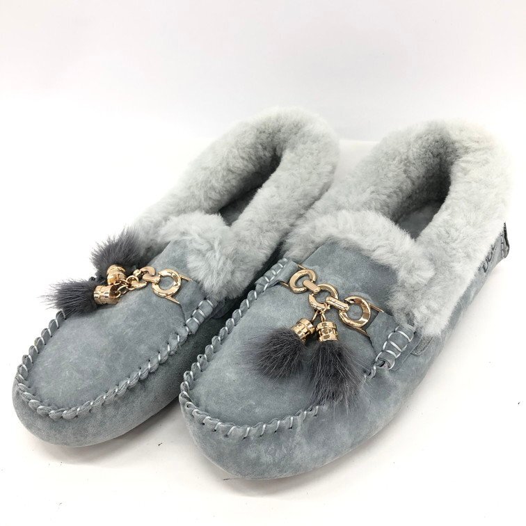 UGG アグ ムートン ローファー 25cm【DKAYE031】拍卖