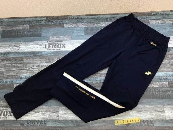 SKK キッズ サイドライン入 野球用 ジャージパンツ O 紺拍卖