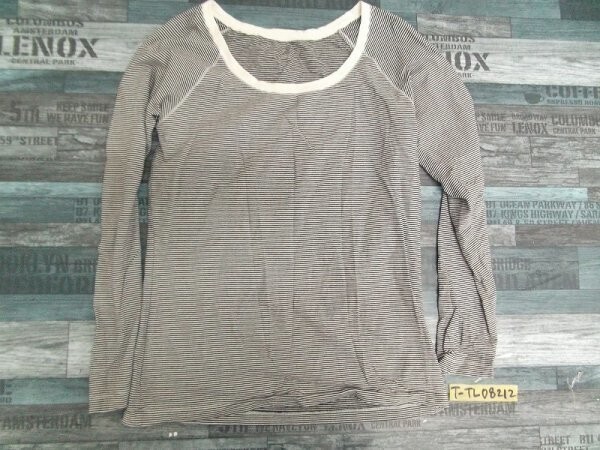 GAP ギャップ レディース ボーダー カットソー L 黒白拍卖