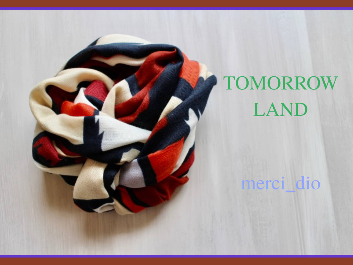 トゥモローランド TOMORROWLAND カラーブロック 大判ストール スカーフ 幾何学柄 チェック柄 ロング 新品 未使用 wai 6 バーニーズ拍卖