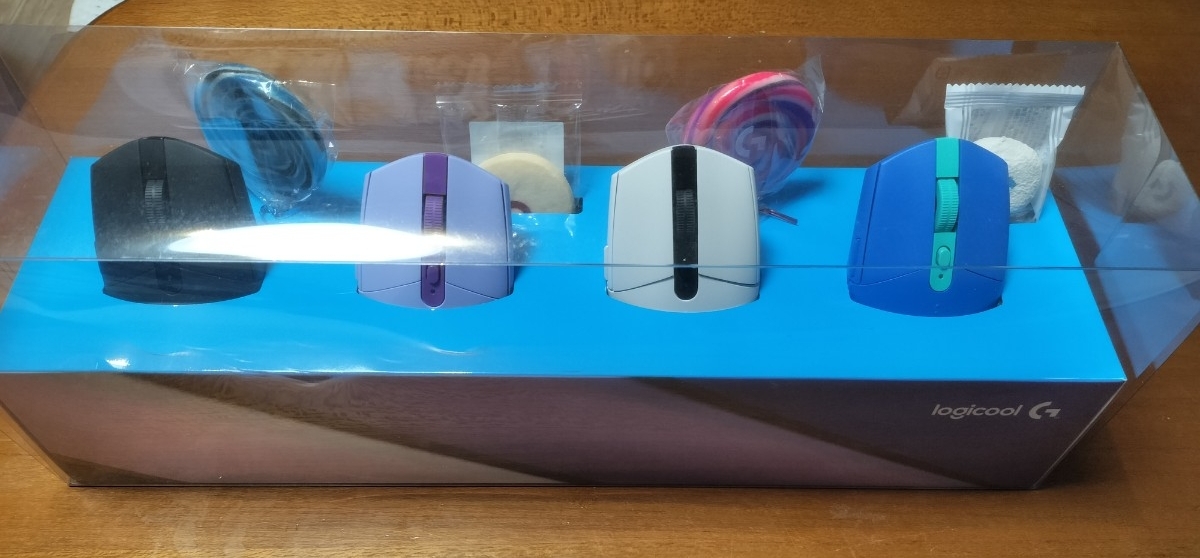 ロジクール logicool G304 4個セット ホワイト ブラック ブルー ライラック ドングル付き 激レア 展示品拍卖