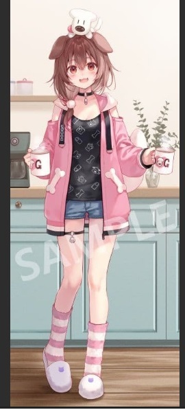 C105 コミケ RUINON 戌神ころね 等身大タペストリー ホロライブ 新品未使用品拍卖