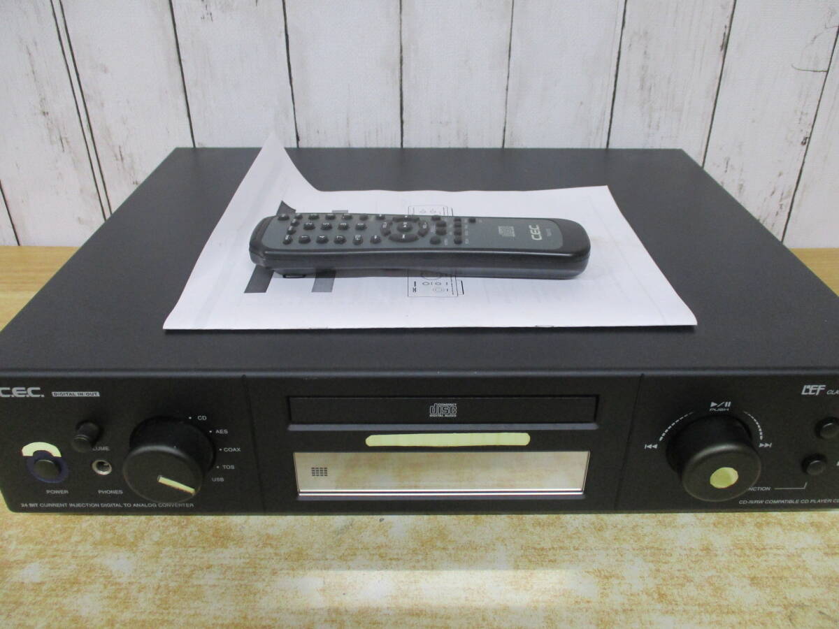 TJ2-57(C.E.C. CD3800 CDプレーヤー)リモコン 説明書付き 2010年製 CD PLAYER オーディオ機器 通電・動作未確認 ジャンク 現状品拍卖