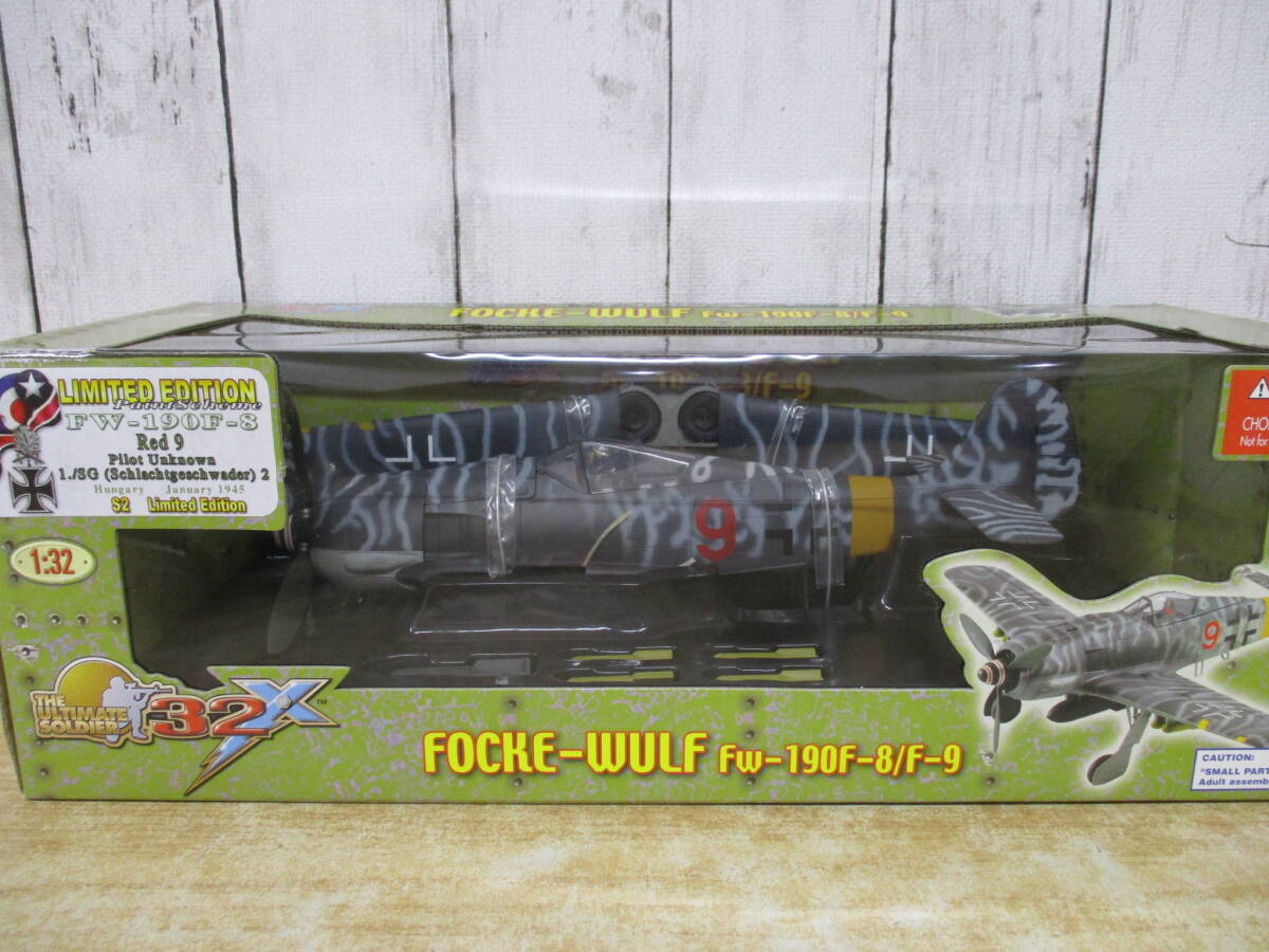 h4-1(21st CENTURY TOYS フォッケウルフ FW-190F-8/F-9 Red 9)1/32 FOCKE-WULF The Ultimate Soldier Limited Edition 航空機 模型拍卖