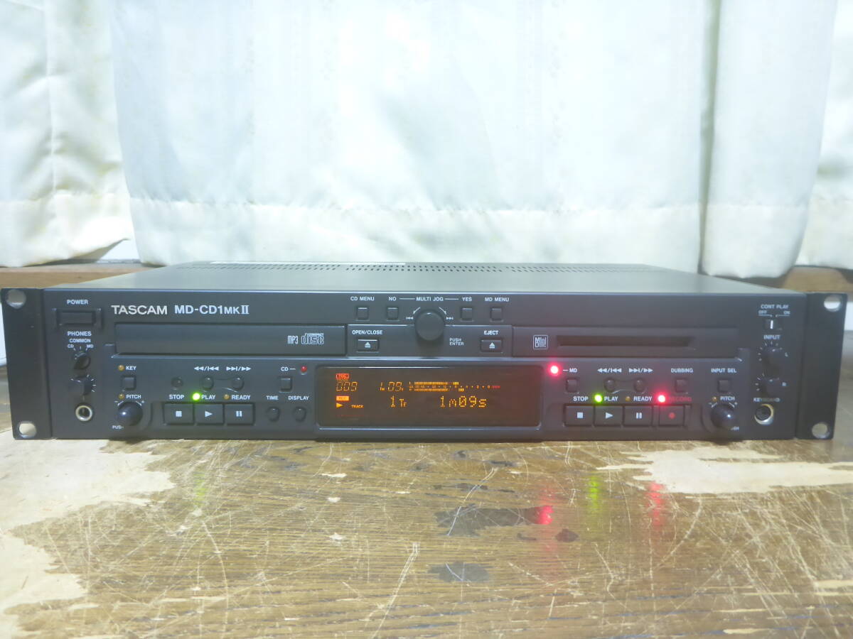 TASCAM MD-CD1MKⅡ 業務用CDプレーヤー/MDレコーダー タスカム拍卖
