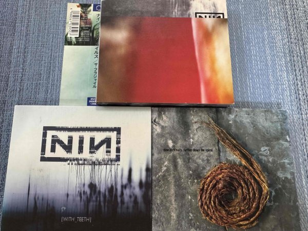 NINE INCH NAILSナインインチネイルズ オリジナルアルバムCD3枚セット 「THE FRAGILE」「further down the spiral」「WITH_TEETH」拍卖