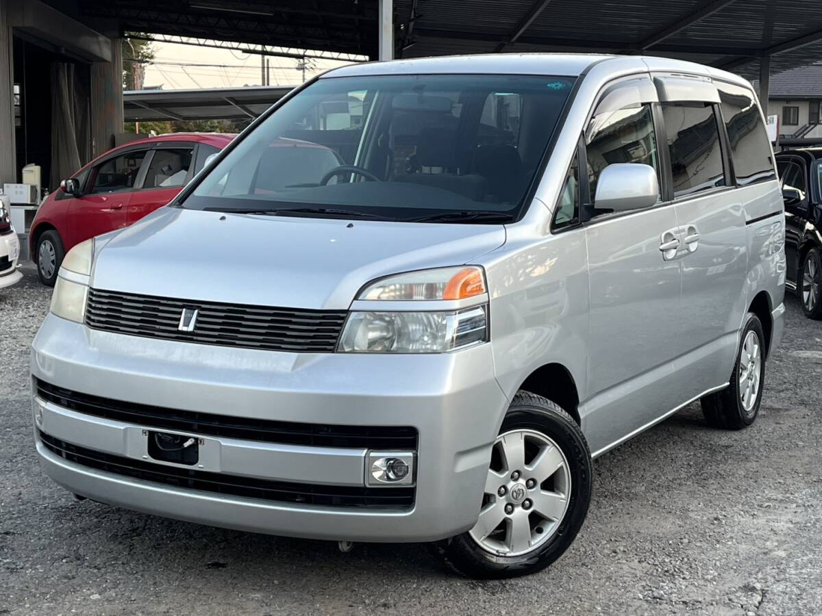 ヴォクシー*検9/12迄*3万km台!*HID*左パワスラ*ナビ*Bカメラ*ワンセグTV*CD*ETC*スペアキー*純正AW*111027拍卖