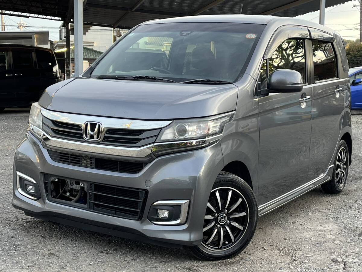 N WGNカスタム*検9/11迄*29年式!*HID*スマートキー*純正ナビ*Bカメラ*BTオーディオ*ワンセグTV*CD*ETC*純正AW*タイミングチェーン*111103拍卖