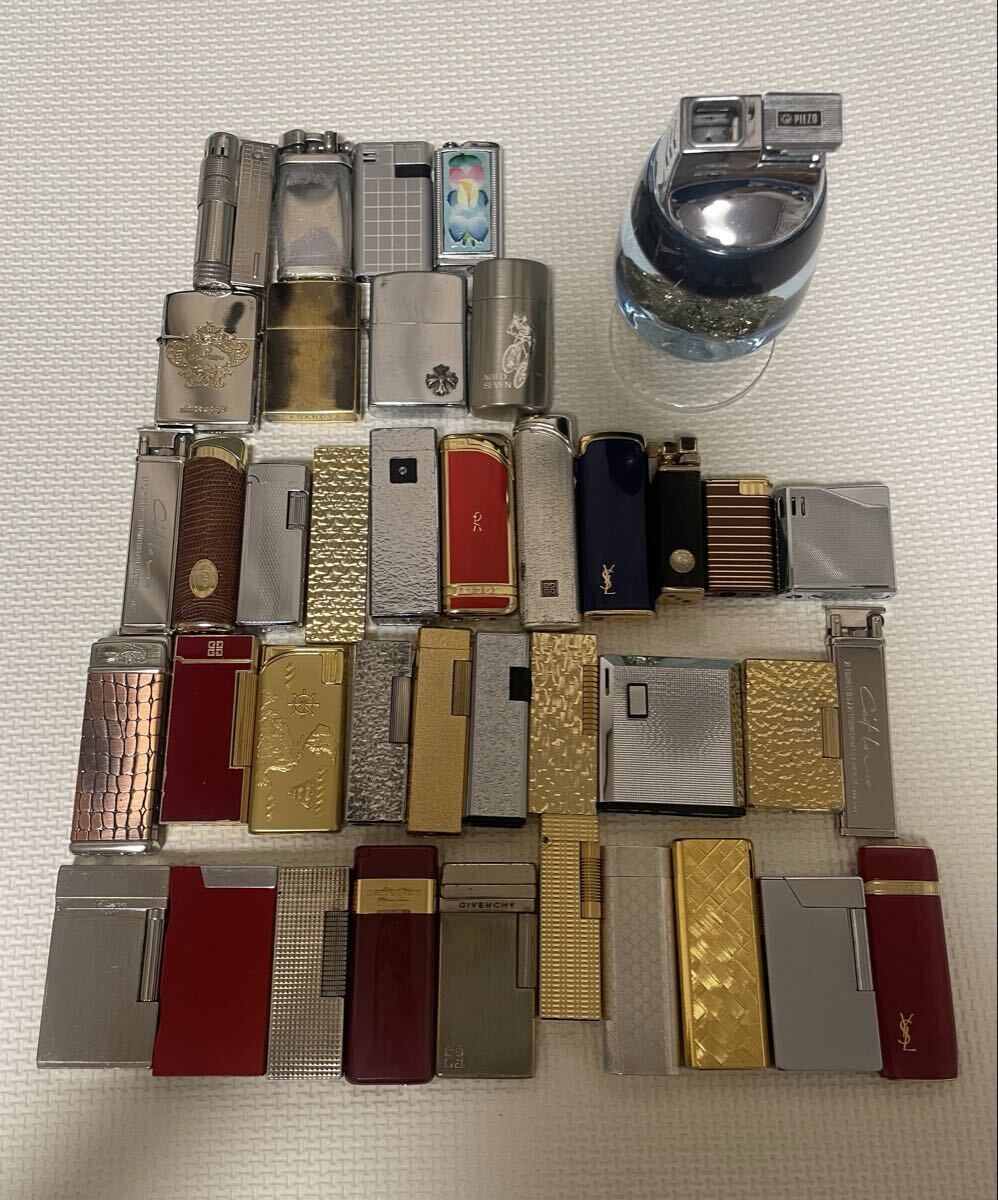 ガスライター /オイルライター/まとめて/大量セット/現状品/ジャンク/送料無料/カルティエ/ダンヒル/ジバンシーなど拍卖