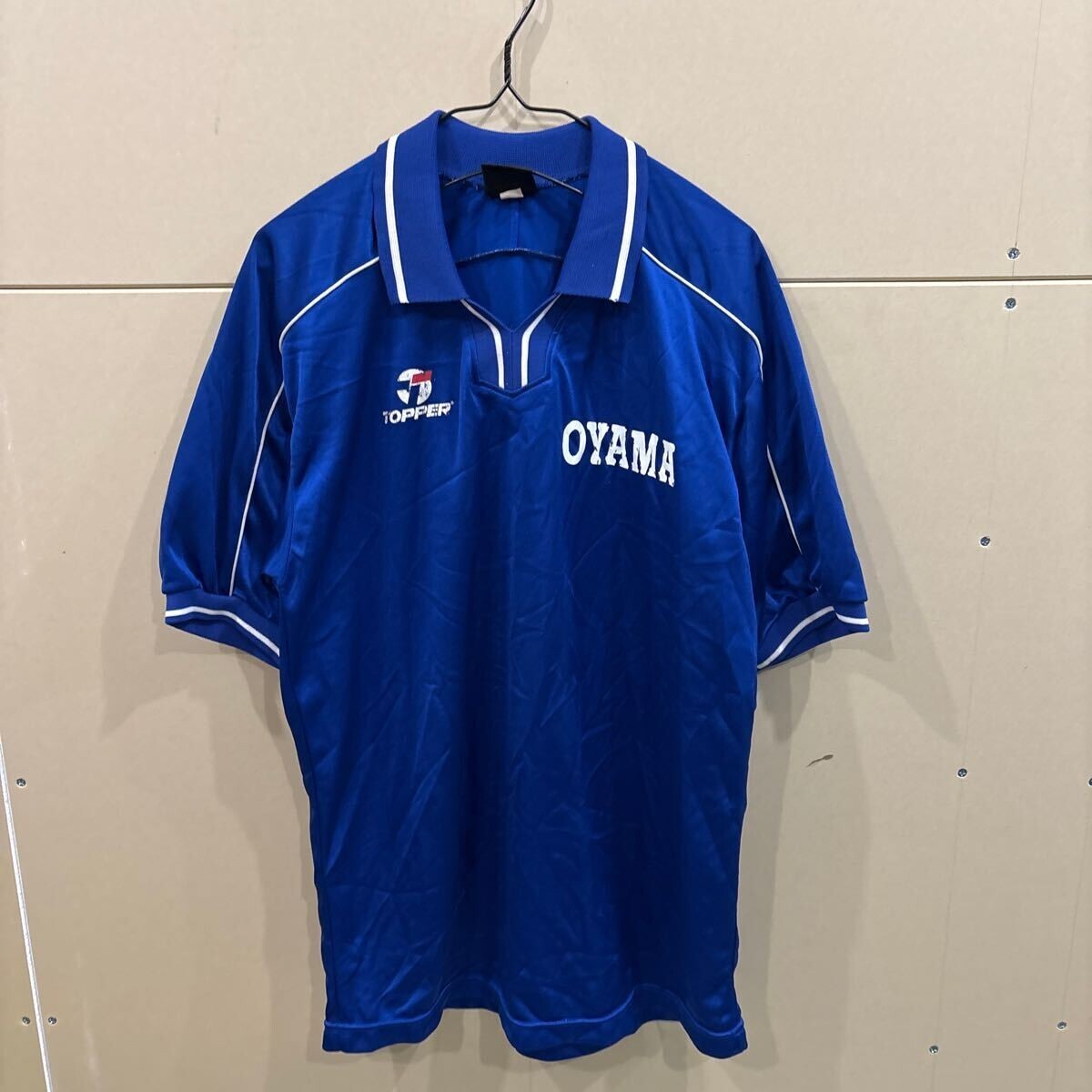 QY476 TOPPER 実物ユニフォーム ユニホーム ゲームシャツ #20 OYAMA ブルー メンズL拍卖