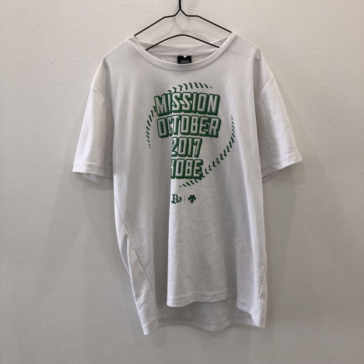 EI2270 デサント オリックス・バファローズ 半袖 プラシャツ ホワイト L 拍卖