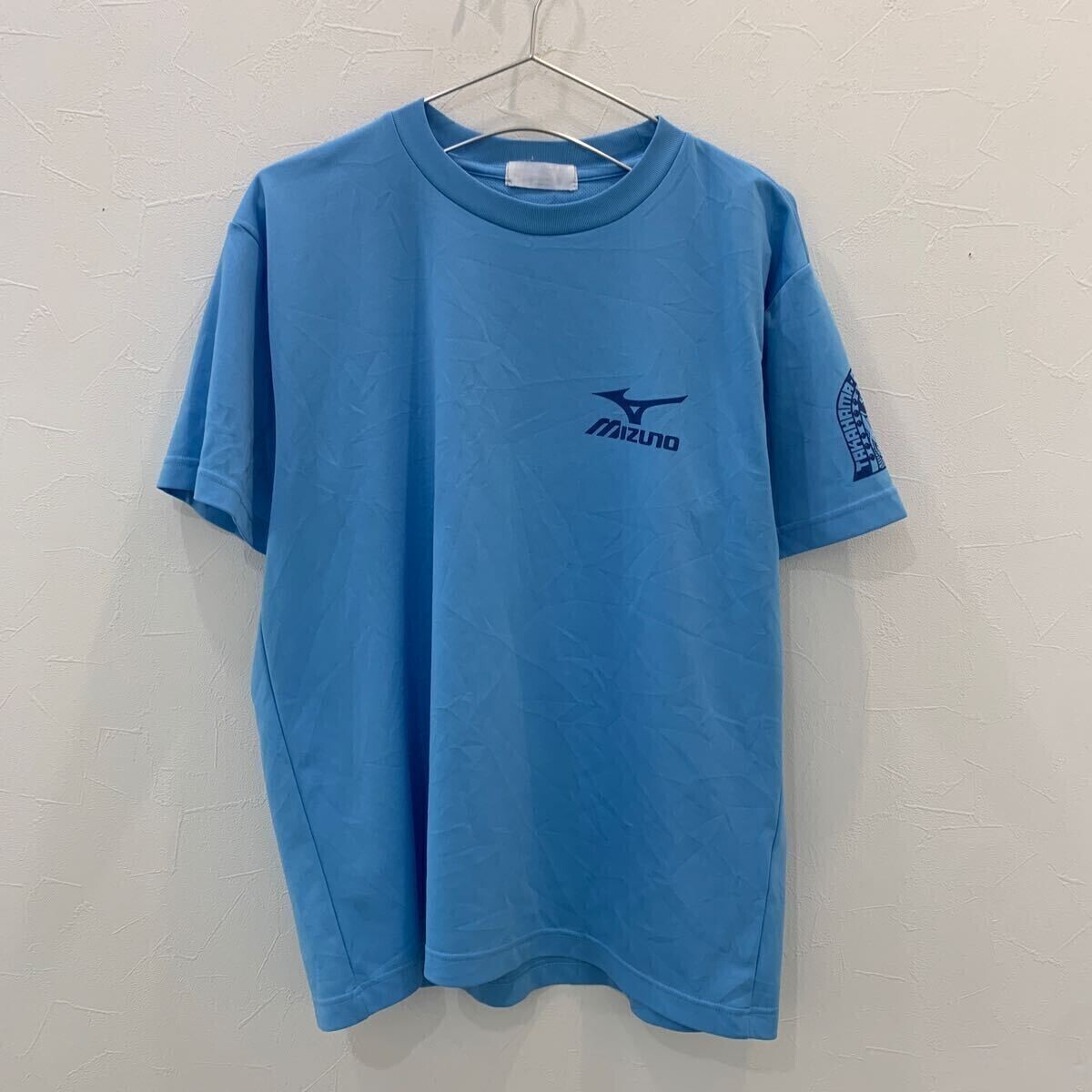 M165 ミズノ 半袖スポーツウェアTシャツ タカハママラソン ブルー メンズ L拍卖