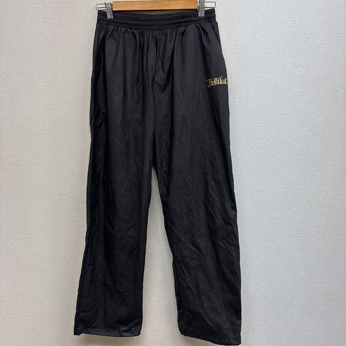 Q89 Bellflat ウィンドブレーカーパンツ シャカパン ブラック メンズL またスレあり拍卖