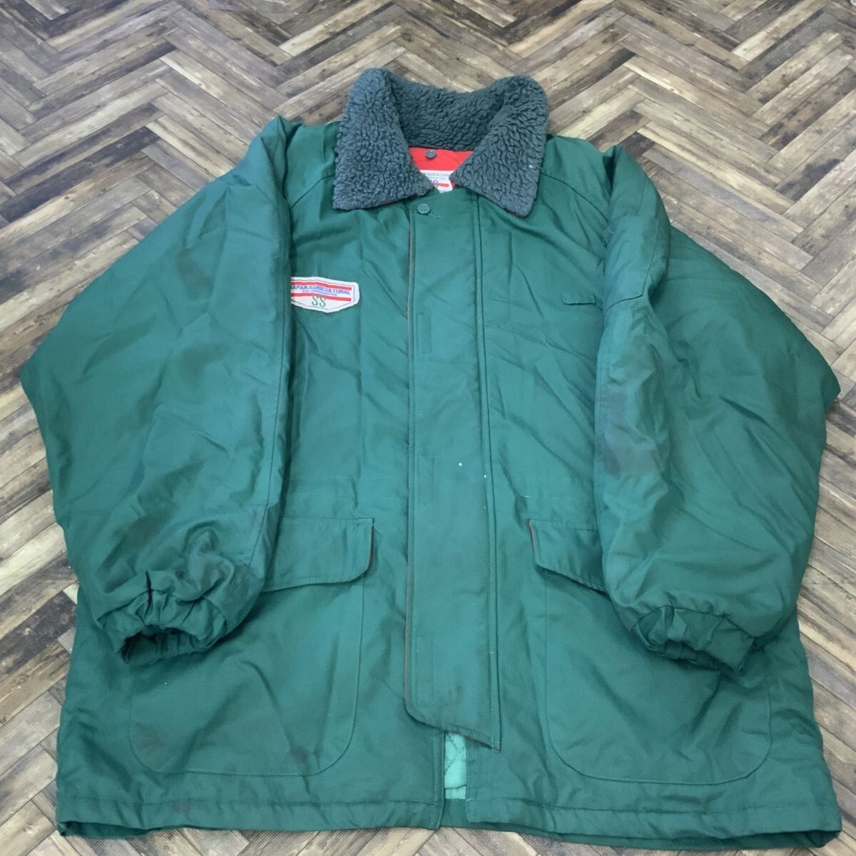 HY1744 実物 CO-OP SS 作業着 ワークウェア 防寒 ブルゾン グリーン L拍卖