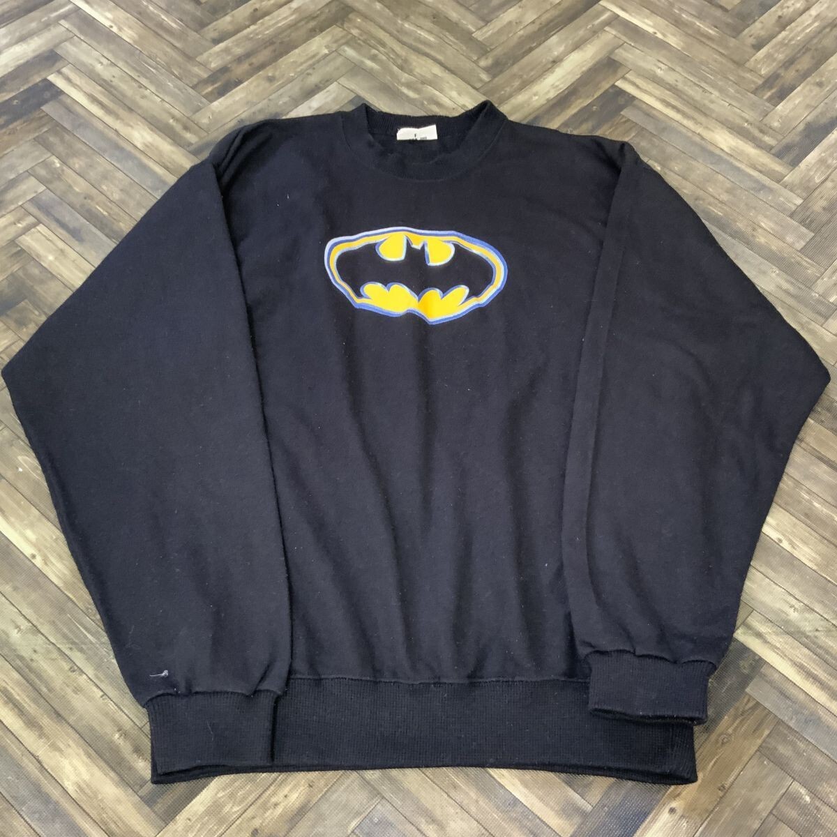 HY1955 非売品 アミューズメント SEGA バットマン トレーナー ブラック サイズ不明 L相当拍卖