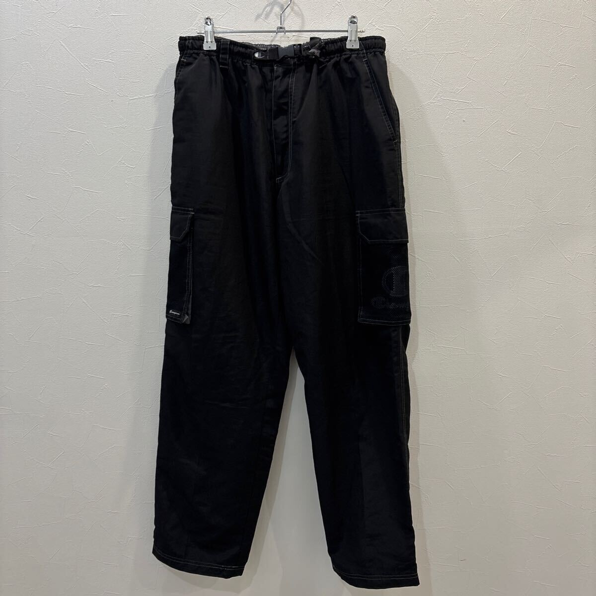 QY469 champion チャンピオン カーゴパンツ ロングパンツ 裏地メッシュ ブラック メンズL拍卖
