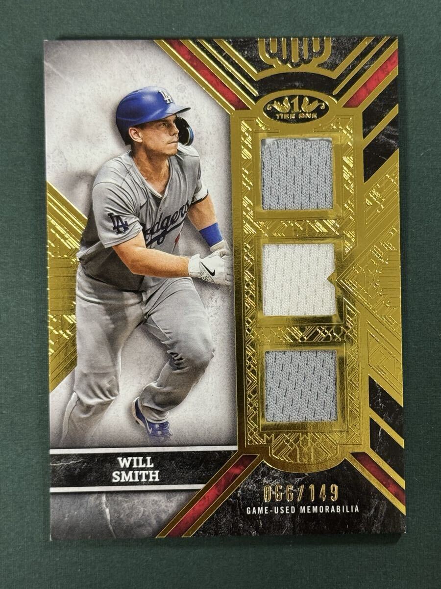 149枚限定 Will Smith 2025 Topps Tier One Triple Relics MLBカード レリック Dodgers ドジャース拍卖