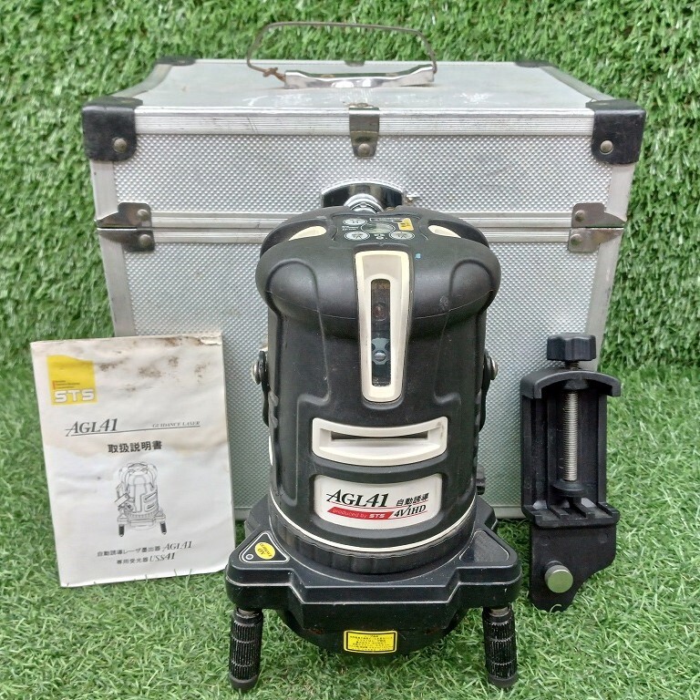 中古品 STS 自動誘導レーザー墨出器 縦:4方向矩・横:1方向 地墨 AGL41 4V1HD拍卖
