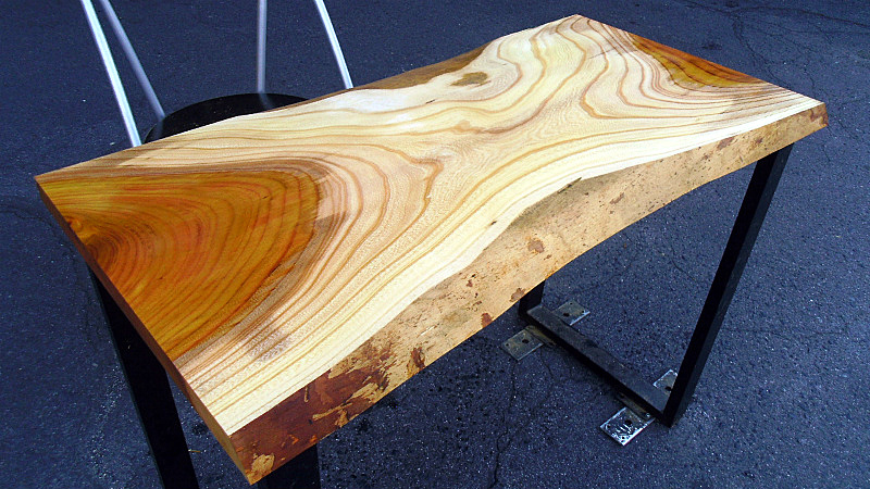 欅ケヤキ(DIY机デスク天板・脚追加OK) 950x480x30mm下仕上済SALE拍卖