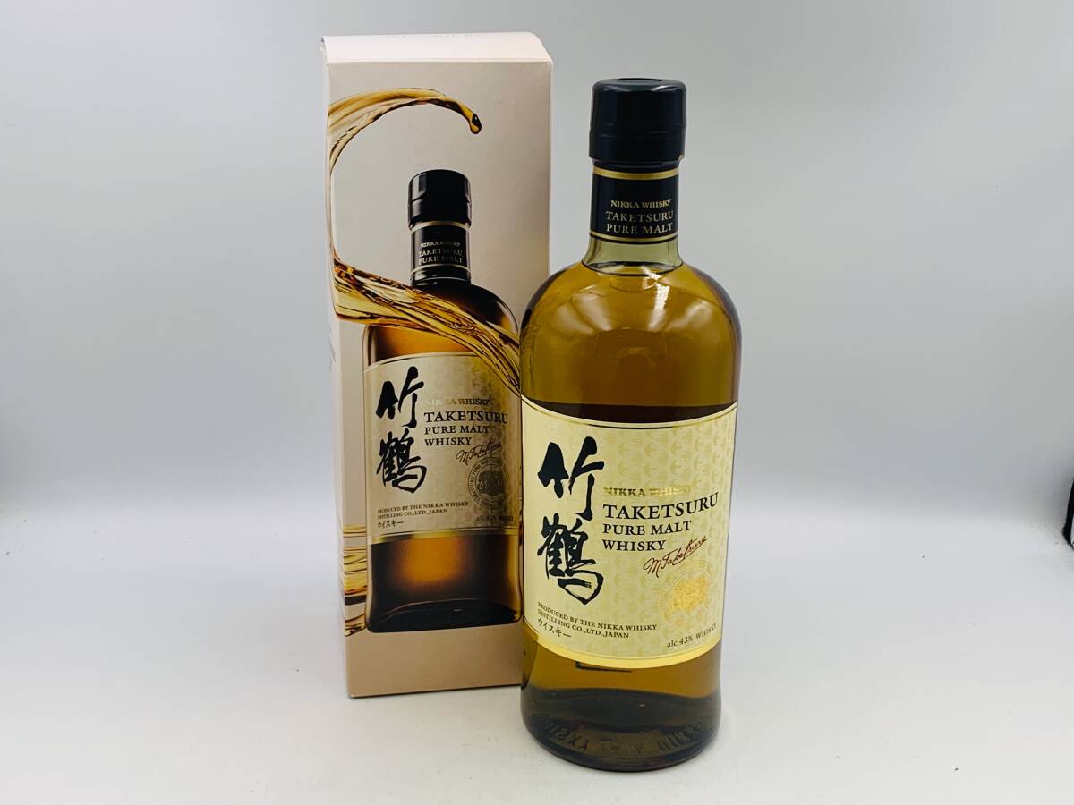 【未開栓】NIKKA WHISKY TAKETSURU PURE MALT 700ml 43% ニッカ ウイスキー 竹鶴ピュアモルト 国内酒 古酒 箱付【80】251118RN149I拍卖
