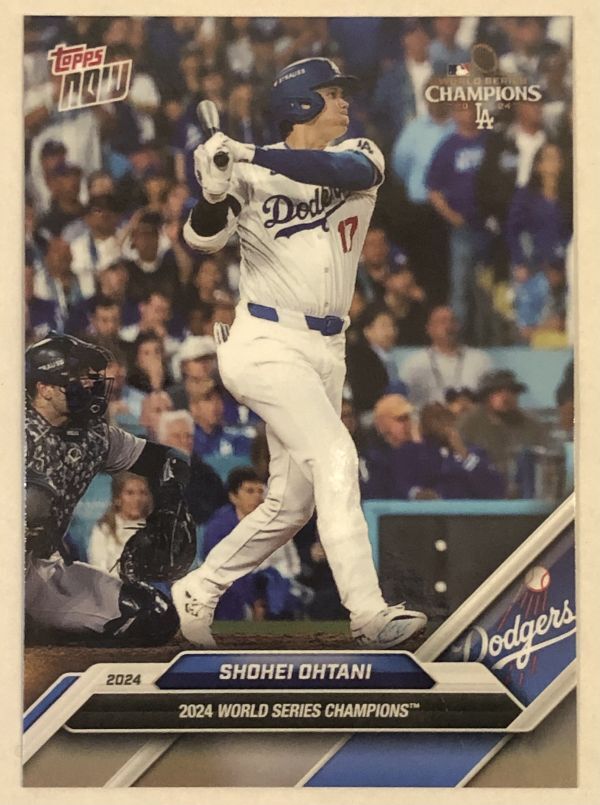 2024 World Series Champions Los Angeles Dodgers MLB TOPPS NOW Ohtani Shohei WS-2 大谷翔平拍卖