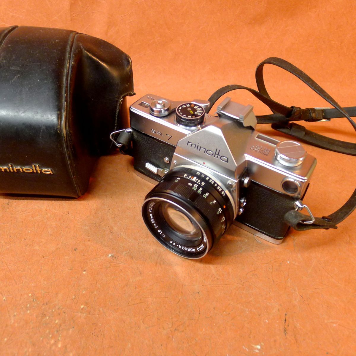 k◆060 ジャンク MINOLTA ミノルタ SR-7 +AUTO ROKKOR-PF 1:1.8 f=55mm/60拍卖