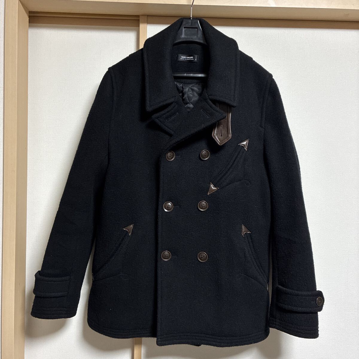 【美品】RUDE GALLERY TEDS ルードギャラリー テッズ ピーコート ブラック サイズ4拍卖
