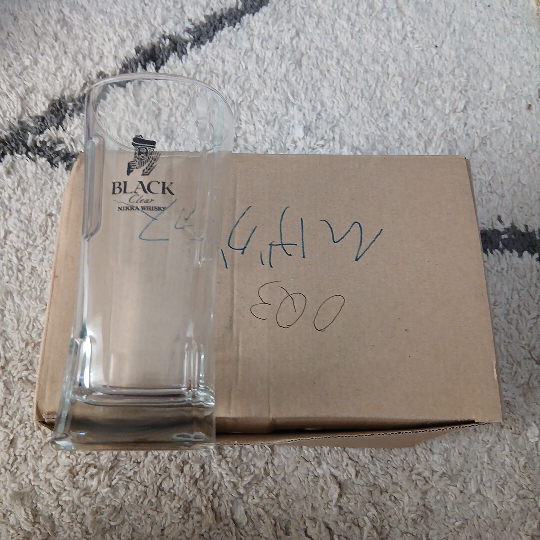 ひげグラス BLACK ビールグラス? 6個 【60サイズ】拍卖