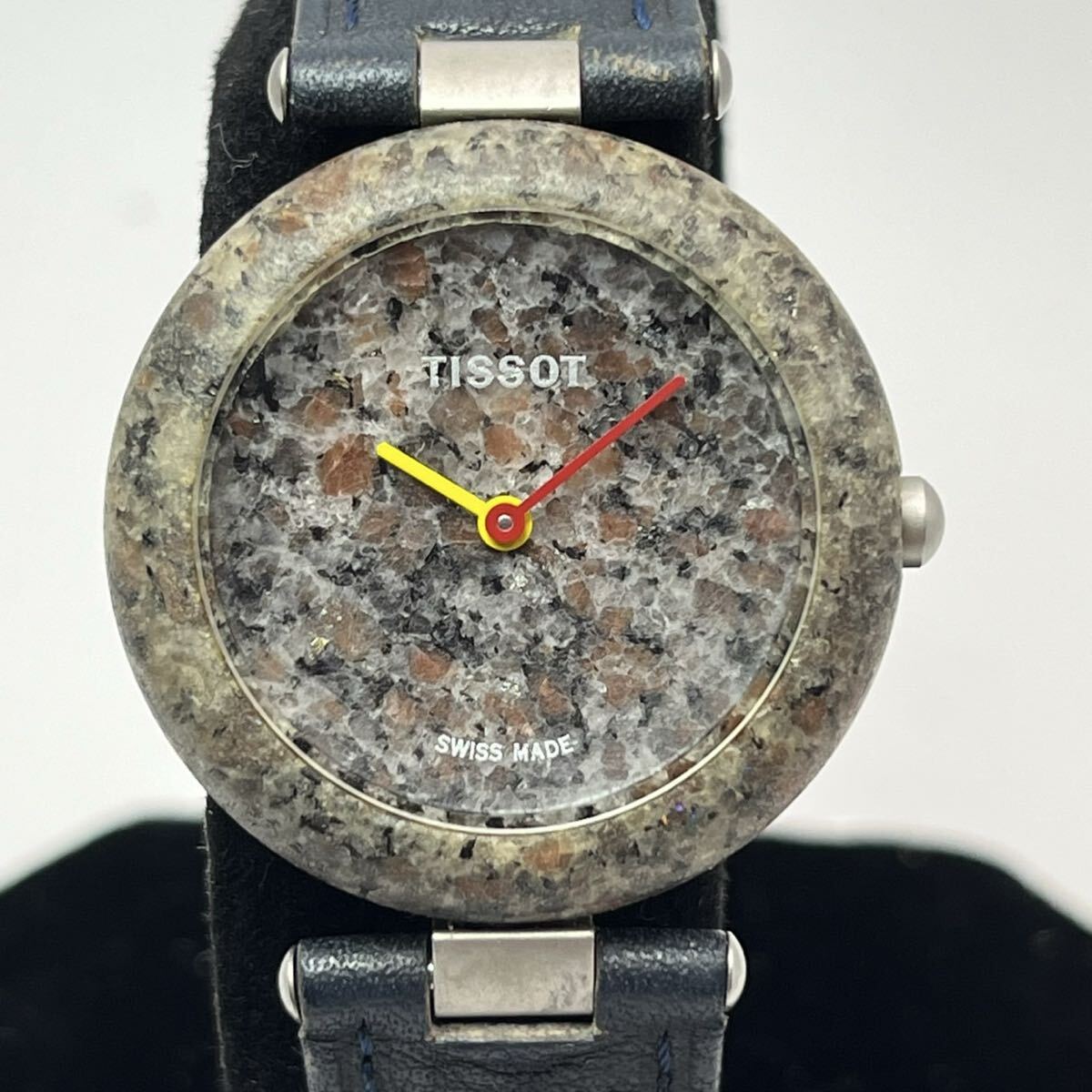 ~1円スタート~ レア Rock Watch TISSOT ティソ レディース ボーイズ 石文字盤 腕時計 クォーツ式 約30mm ジャンク品 拍卖