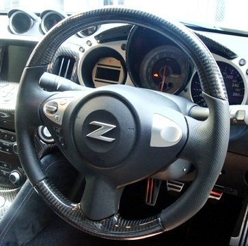 「セントラル20」フェアレディZ(Z34)用コンビネーションステアリング(カーボン)拍卖