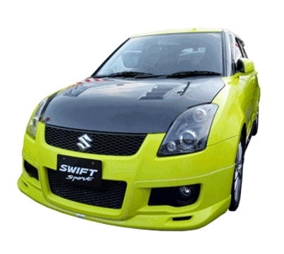 「高勢スタウト/STOUT」スイフトスポーツ(ZC31S)用エアロボンネット TypeS(平織りカーボン)拍卖