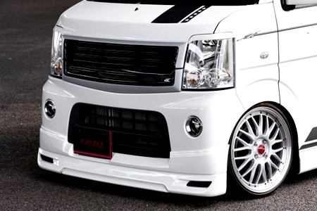 「K-BREAK/ATHLETE」エブリイ ワゴン(DA64W)丸フォグ車用フロントハーフスポイラー拍卖