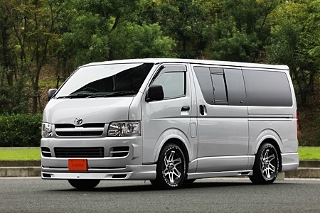 「Kブレイク/ATHLETE」200系ハイエース(ナロー 5ドア/ロング)Ⅰ~Ⅱ型用エアロ3点セット(片側フタ&リフレクター付き)拍卖