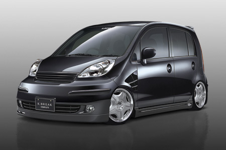 「K-BREAK/COMPLETE」ライフ(JB5/7)前期用エアロ3点セット(グリル&メッキモール付き)拍卖