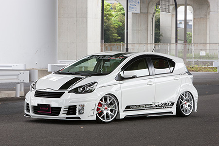 「K-BREAK/ZERO」10系アクア(NHP10)前期用エアロ3点セット(グリル&LEDサイドリアマーカー付き)拍卖