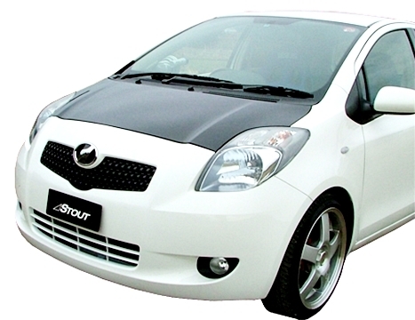 「高勢スタウト/STOUT」ヴィッツ(SCP90/NCP90/KSP90)用ノーマル形状ボンネット(カーボン)拍卖