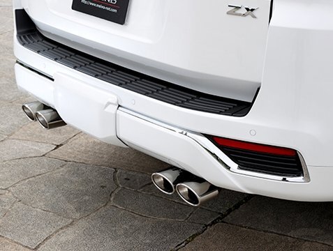 「明和/エルフォード」300系ランドクルーザー(VJA300W/3.5Lガソリン)ZX用スプリット4本出しマフラー TypeW拍卖