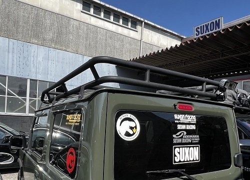「サクソン/SUXON」ジムニー/ジムニー シエラ(JB64W/JB74W)用ルーフラック ラッパVer.(サフェーサー仕上げ)拍卖