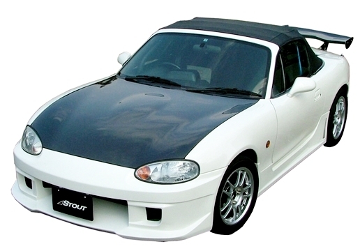 「高勢スタウト/STOUT」NB系ロードスター(NB6C/NB8C)用ノーマル形状ボンネット(カーボン)拍卖