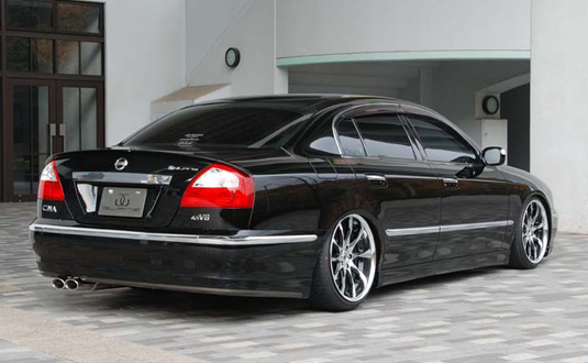 「バタフライシステム/GLANZ」50系シーマ(F50)前期用リアハーフスポイラー拍卖