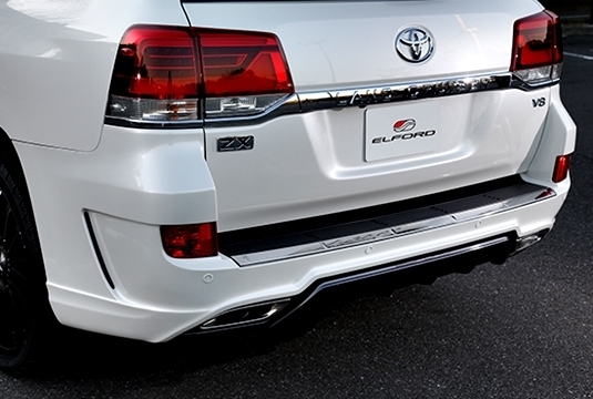 「明和/エルフォード」200系ランドクルーザー(ランクル)1UR/4.6L/後期用リアバンパー Type3(SUSバイパスマフラー付き)拍卖