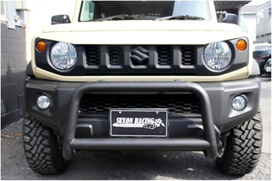 「サクソン/SUXON」ジムニー シエラ(JB74W)K15B用ランプステー付きブルバー(サフェーサー仕上げ)拍卖