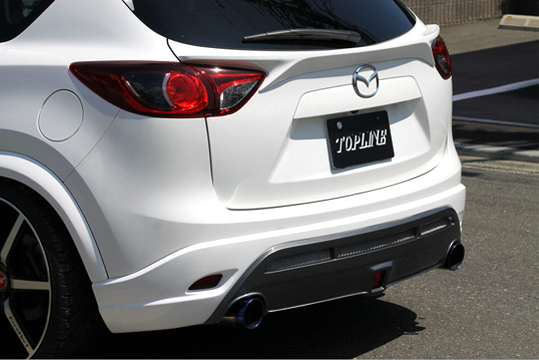 「トップライン/ARNAGE」KE系CX-5(KEE#W/KE2#W)用リアハーフスポイラー(純正対応/左右シングル出し用)拍卖