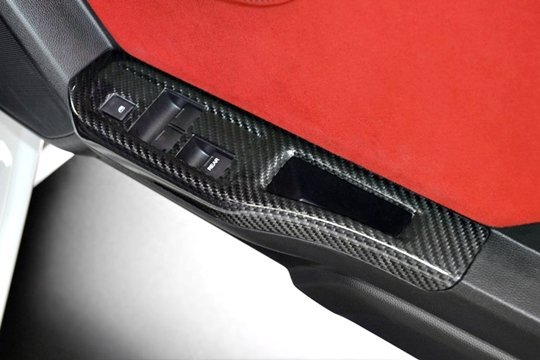 「RSW」S660(JW5)前期用ウィンドゥスイッチパネルx左右(綾織りブラックカーボン/クリア塗装仕上げ)拍卖