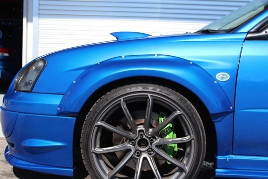 「ショーリン/SHORIN」インプレッサ(GD涙目)用+40mm フロントオーバーフェンダー拍卖